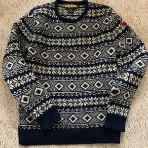 RUGBY Ralph Lauren VINTAGE ski sweater navy/white